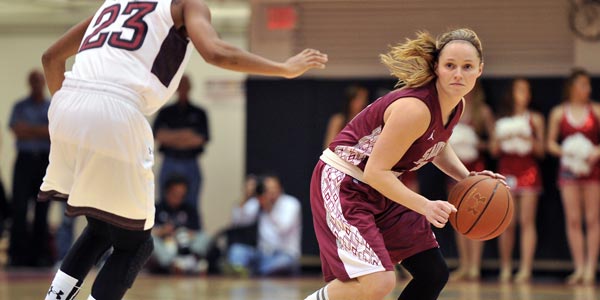 athletes playing basketball