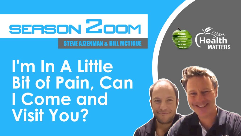 I'm In A Little Bit Of Pain, Can I Come And Visit You?